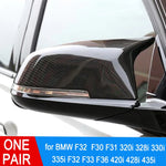 Load image into Gallery viewer, Rearview Mirror Shells Side Wing Mirror Cover Cap Carbon Fiber Style Pair Replacement For BMW F32 F30 F31 F33 F36
