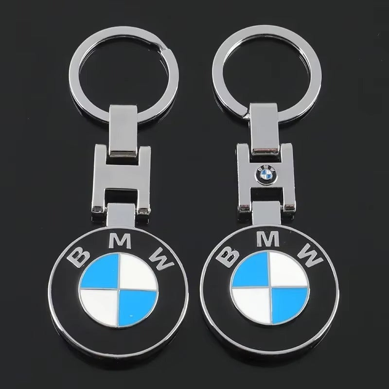 Enamel Double-sided BMW Car Logo Metal Keychain Couple Car Key Ring Pendant Decoration