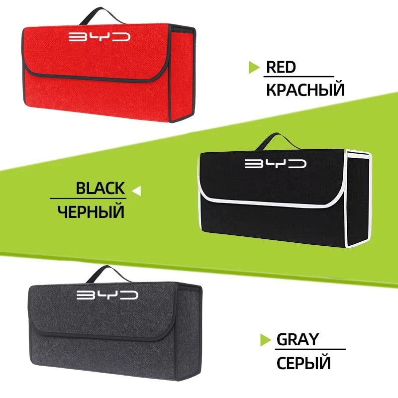 Car Trunk Organizer Box Large Capacity Folding Storage Bag For BYD Atto 3 Yuan Plus Han Tang EV F3 E6 Dmi Song F0 Qin Pro G3 I3