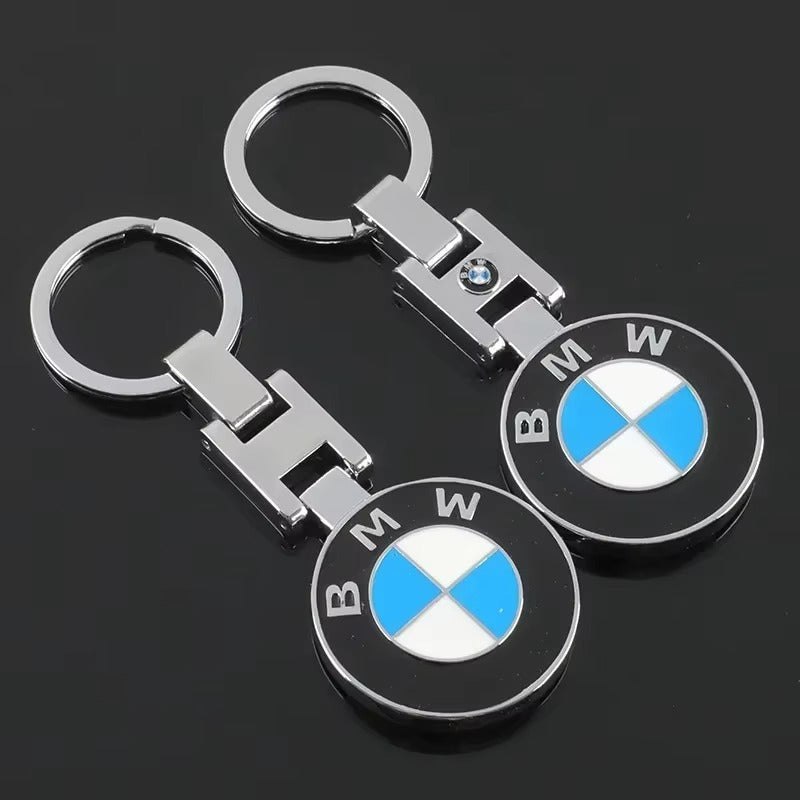 Enamel Double-sided BMW Car Logo Metal Keychain Couple Car Key Ring Pendant Decoration