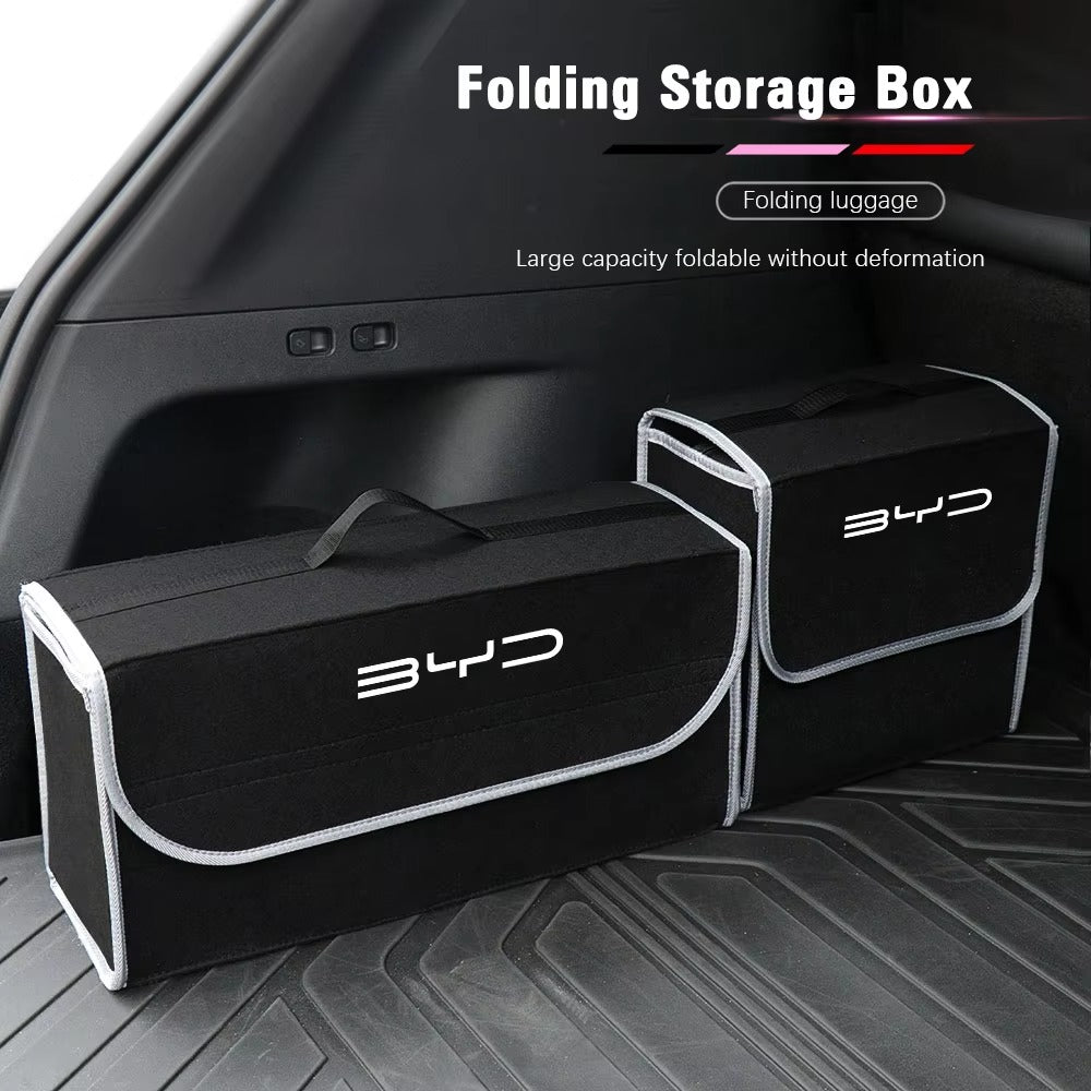 Car Trunk Organizer Box Large Capacity Folding Storage Bag For BYD Atto 3 Yuan Plus Han Tang EV F3 E6 Dmi Song F0 Qin Pro G3 I3