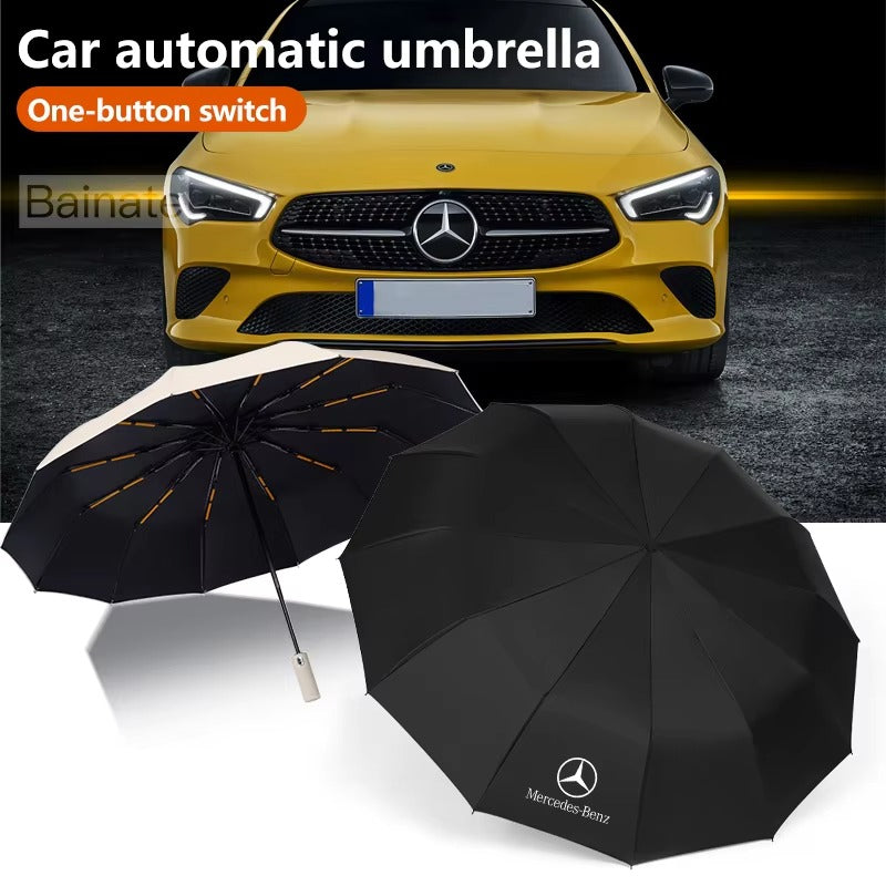 Car Automatic Folding Windproof UV Sunshade Umbrella For Mercedes Benz AMG A B C E S Class GLA GLB GLC CLS EQC Vito Sprinter ML