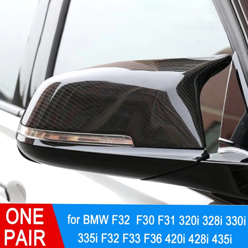 Rearview Mirror Shells Side Wing Mirror Cover Cap Carbon Fiber Style Pair Replacement For BMW F32 F30 F31 F33 F36