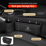 Leather For Mercedes Benz Car Seat Gap Filling Bag Storage box Water Cup holder Benz A B C E S Class GLB GLC GLE SLK SLC SLK SLC