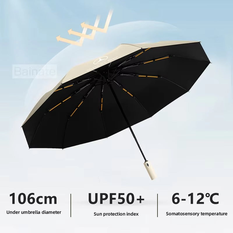 Car Automatic Folding Windproof UV Sunshade Umbrella For Mercedes Benz AMG A B C E S Class GLA GLB GLC CLS EQC Vito Sprinter ML