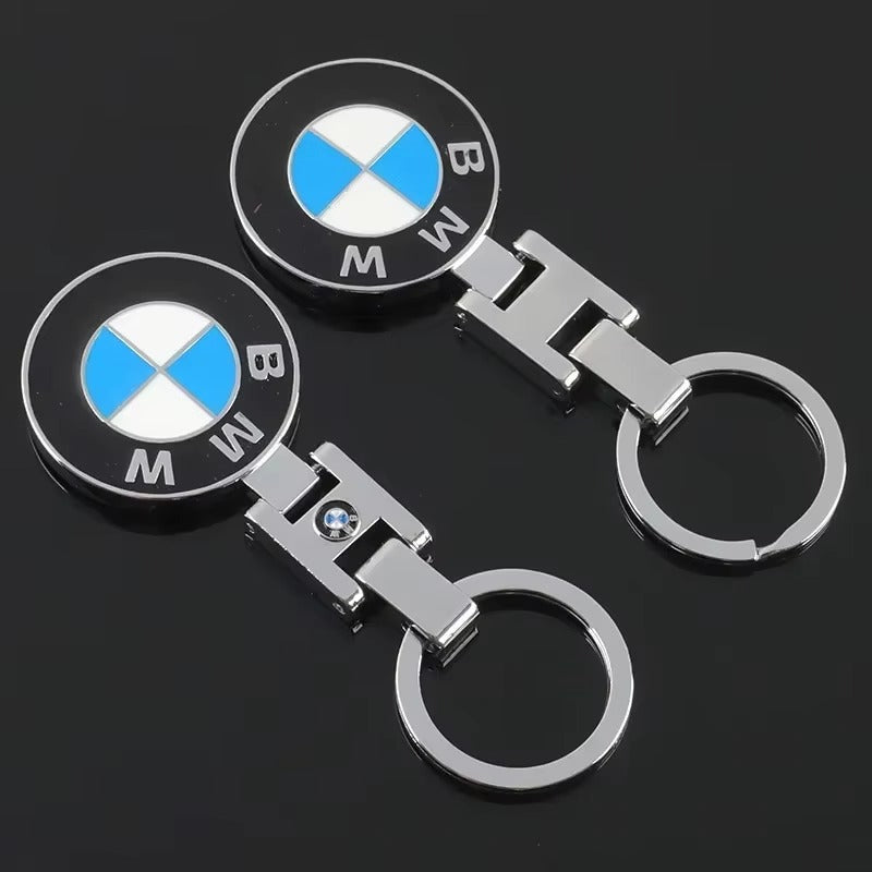 Enamel Double-sided BMW Car Logo Metal Keychain Couple Car Key Ring Pendant Decoration