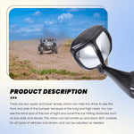 Load image into Gallery viewer, Car Rear View Blind Spot Mirror Adjustable Wide Angle Rear View Mirrors Auto Hood Head Cover Sand Plate Side Mirror for Suv Jeep
