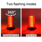 Load image into Gallery viewer, Car Strobe Light Emergency Car Rotating Traffic Indication Beacon Light 54 LED Yellow Blue Red White Car Flash Warning Light
