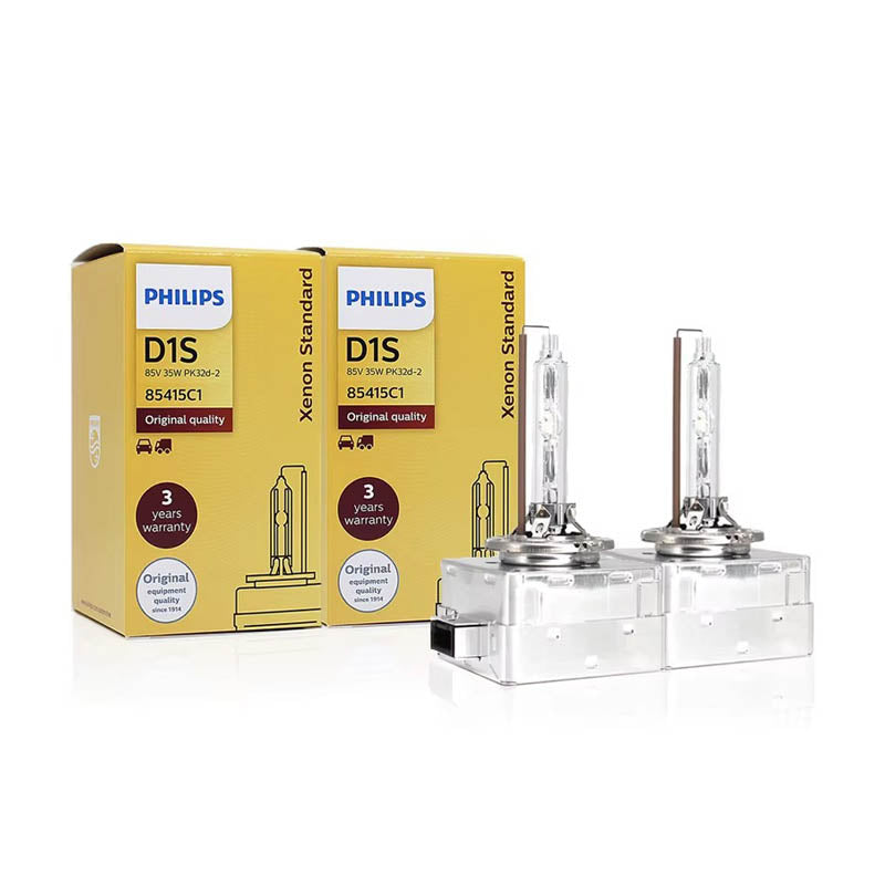 Philips Xenon Original D1S D2S D2R D3S D4S Standard 35W 4200K White Car HID Headlight Germany Bulb Replace High Low Beam Pair