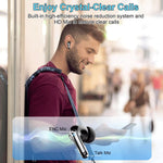 Load image into Gallery viewer, Wireless Headphones,Bluetooth 5.3 Stereo Earphones in Ear with 4 ENC Mic Clear Calls,Noise Cancelling Ear Buds,48H battery life.
